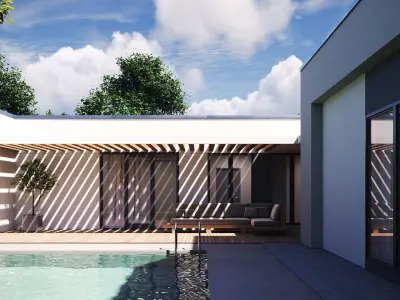 Exterior House Scene 3D model shop