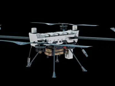  C100 Defense Heavy-Lift Military Quadcopter PBR 