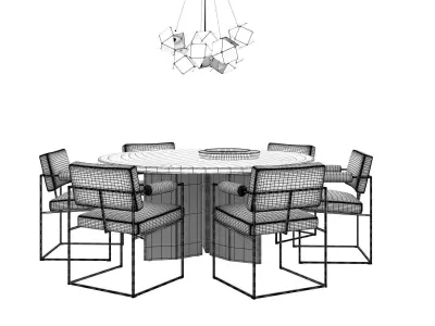 Dining Set 20 3D model