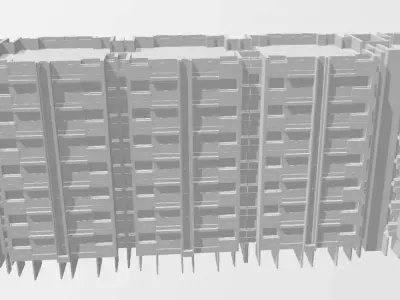 Building Tower 3D print model