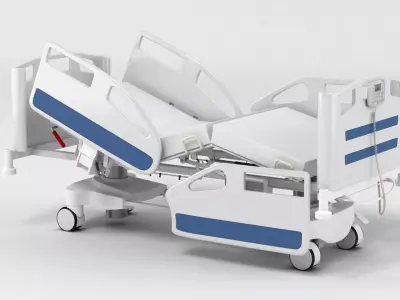Hospital Bed 2 3D model