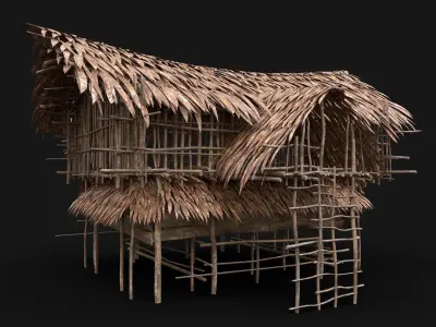 BUILDER JUNGLE TRIBAL HUTS HOUSES PACK AAA NEXTGEN
