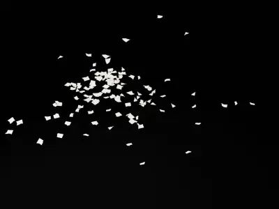 Torn Paper Floor Low-poly 3D model