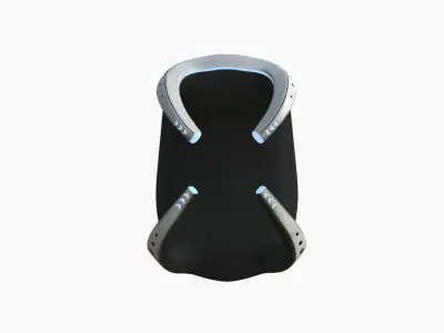 SciFi Backpack G07 White Dirt - Fashion Character Design Low-poly 3D model