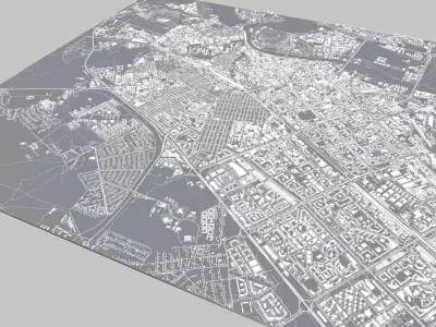 Cityscape Tyumen Russia 3D model