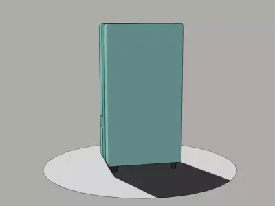 wending machine comics stencil style Low-poly 3D model