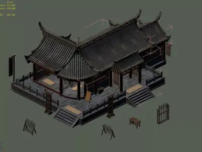 Peach Blossom Island - Weapon Shop 39 3D model