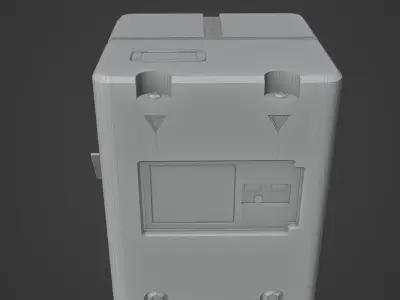 Generic Sci-Fi Technology crate 3D model