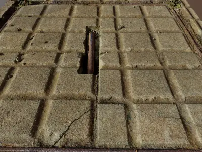 Drain01scan manhole cover 3D model