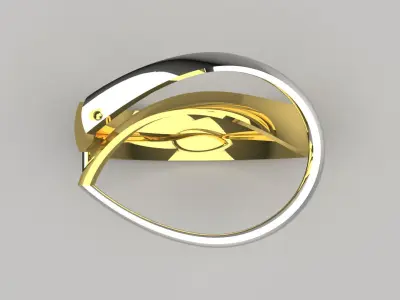 minimal gold ring gr0125 3D print model