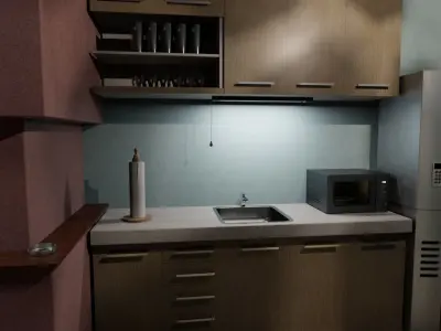 Futuristic apartment 3D model