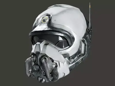 SciFi Helmet ver3 Low-poly 3D model