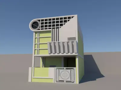 House modern 3D model purchase