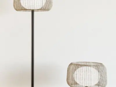 Bover Fora lighting set Free 3D model