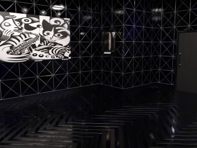 WB NovaLux Restroom Low-poly 3D model