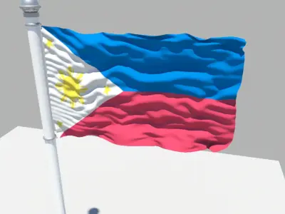 Philippines flag 3D model