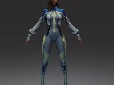 Cloak Dagger  Marvel Rivals SFM  Fully Rigged  Ready for Games Low-poly 3D model