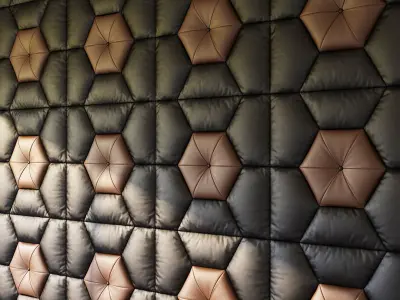 Decorative wall pattern panel 3D model