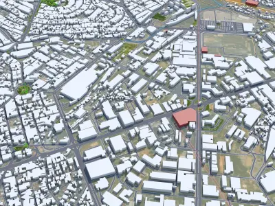 Contagem Brazil Low-poly 3D model