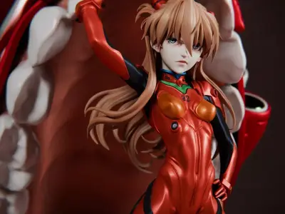 Asuka and Eva diorama 3D Print 3D print model