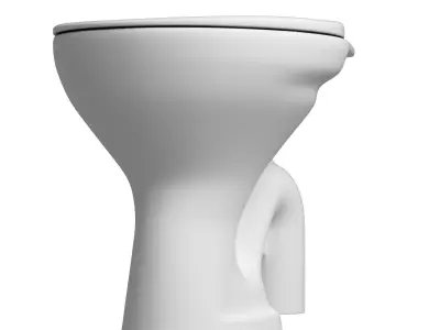 Floor  Mount EWC S Trap toilet 3D model  3D model