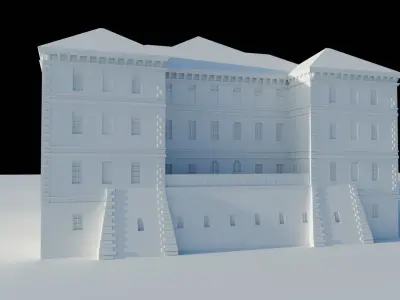 Castello di Rivoli - High-Quality 3D model