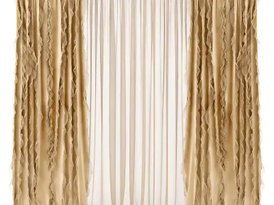 Curtain 3D model 80 3D model