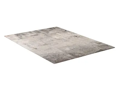 SABIRI HAND-KNOTTED RUG 3D model