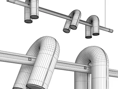 Cirkus Chandelier Vakkerlight 3D model