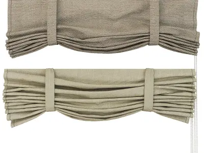 Roman curtain set 3D model