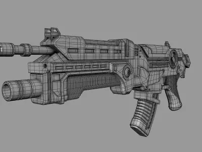 Scifi gun 3D model order