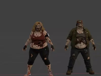 Post Apocalyptic Zombie Weapon Asset Pack Static 3D Models 3D model