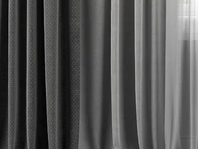 Curtain Set 311 3D model