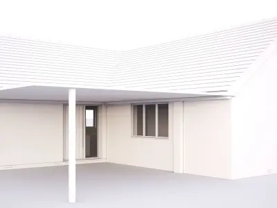 British House Barton Road 2 3D model