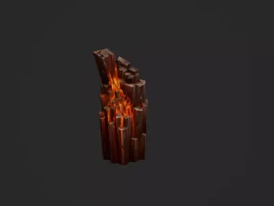 Lava Rocks Volcanic Rocks Set 01 Low-poly 3D model