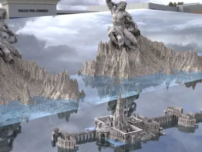 Mountain City of the Gods 3D model