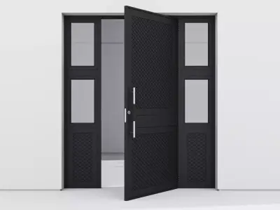 Aluminium door 90 3D model