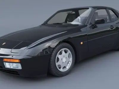 1989 Porsche 944 Turbo 3D model