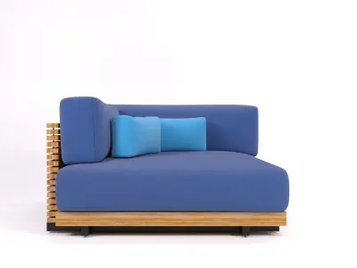 Modular outdoor sofa 3D model