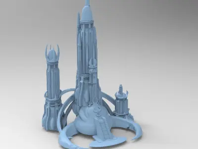 Castle bright Moon full 1 3D model