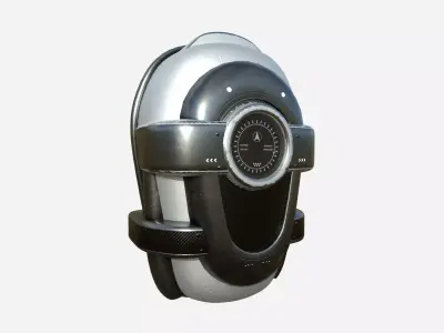 SciFi Backpack C08 Steel - Fashion Character Design Low-poly 3D model