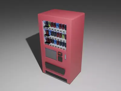 Low-poly vending machine Low-poly 3D model