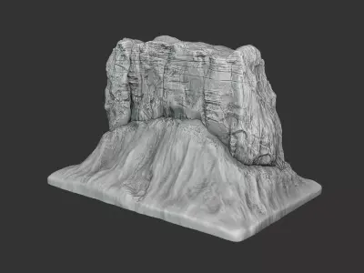 Tuwaiq Mountain Saudi arabia 3D print model