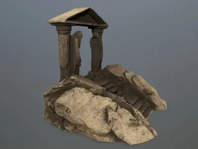 Souls  Gate Low-poly 3D model