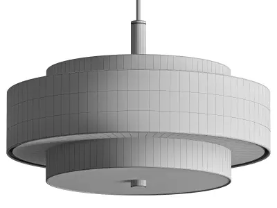 Flaire 5 Light Dimmable Drum Chandelier 3D model