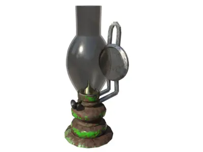 Classic Lamp Low-poly 3D model