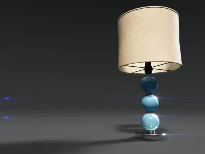 Vintage table lamp Low-poly 3D model purchase