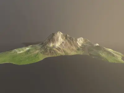 Background Landscapes Grass 3 Low-poly 3D model