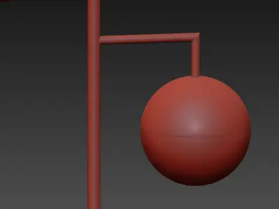 ORBS CHAMPAGNE FLOOR LAMP CB2 Exclusive 3D model