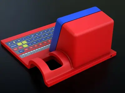 Talking Computer for Kids Learning Low-poly 3D model